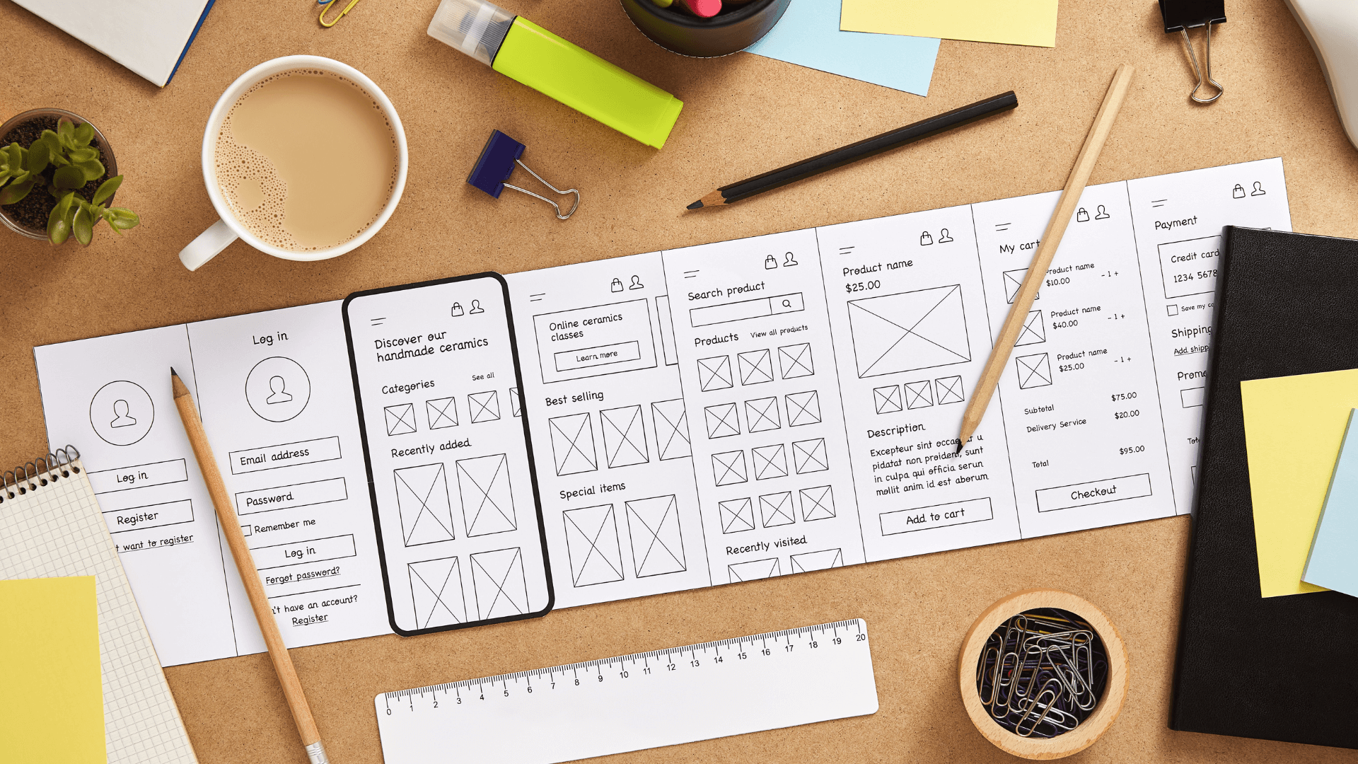 web design mobile layout